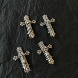 Gothic Vintage Cross Hair Clip