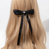 Hair Clip With Black Fringe