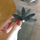 Flower-Design Hair Clip with Multiple Colors