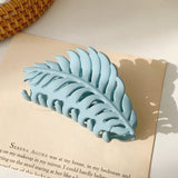 Claw-Style Hair Clip with Leaf Design