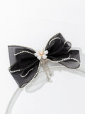 Daisy Barrette with Crystal Decoration