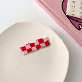 Checkerboard Hair Clips