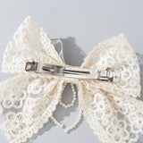 Bowknot-Style Lace Barrette