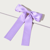 Bowknot-Style Hair Clip with Long Tail