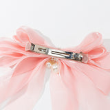 Butterfly-Style Barrette With Long Ribbon