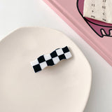 Checkerboard Hair Clips